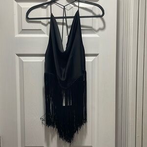 Band new Zara fringe tank top